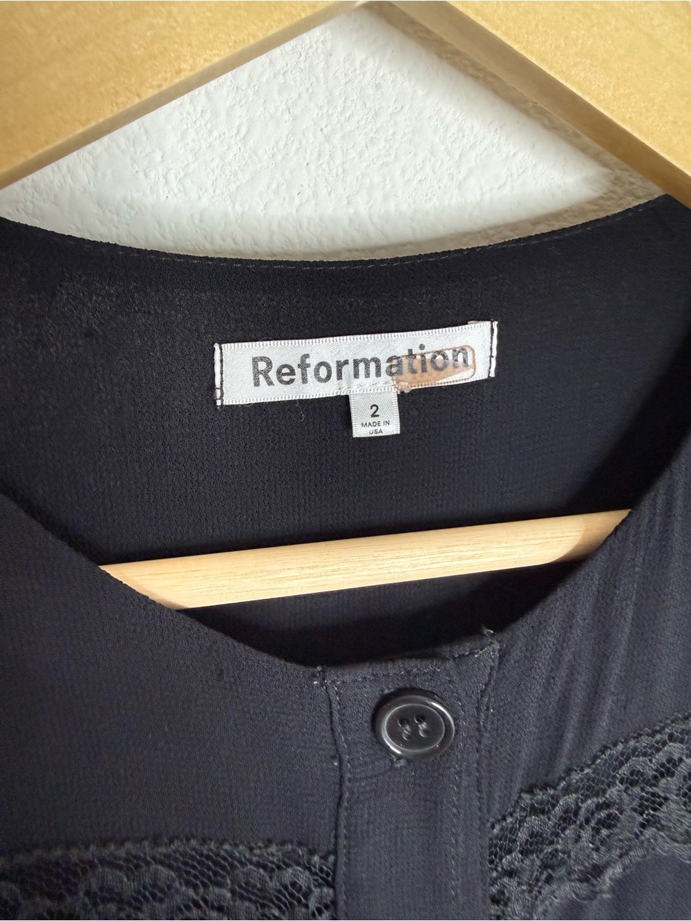 Reformation Woodsen Dress Sz 2 - Picture 9 of 16